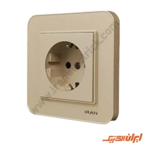 پریز برق ارت دار مدل ارس بژ