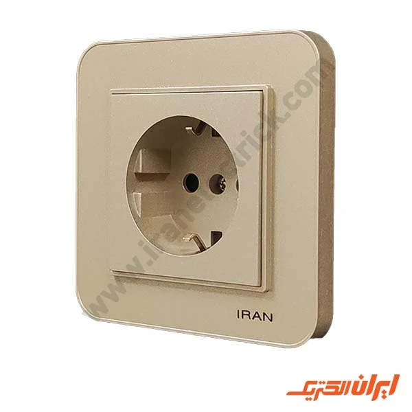 پریز برق ارت دار مدل ارس بژ