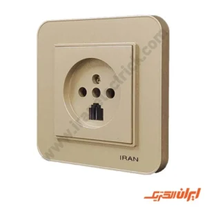 پریز تلفن دوکاره مدل ارس بژ