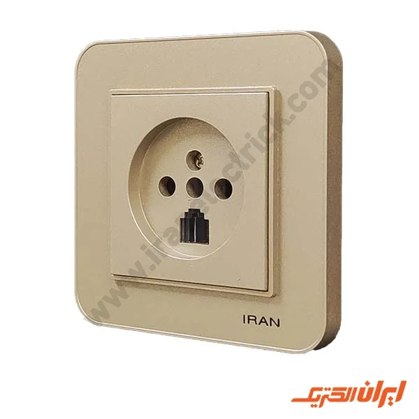 پریز تلفن دوکاره مدل ارس بژ
