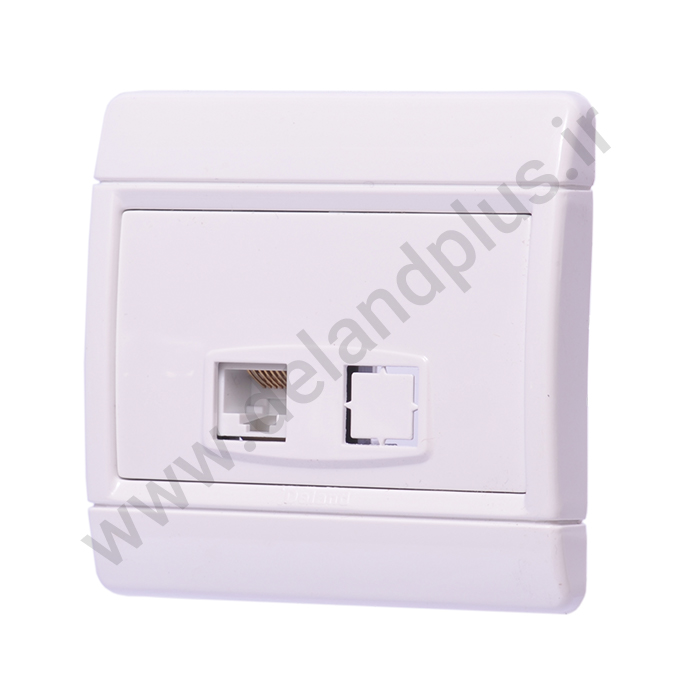سوکت شبکه Cat6 مدل رایان سفید