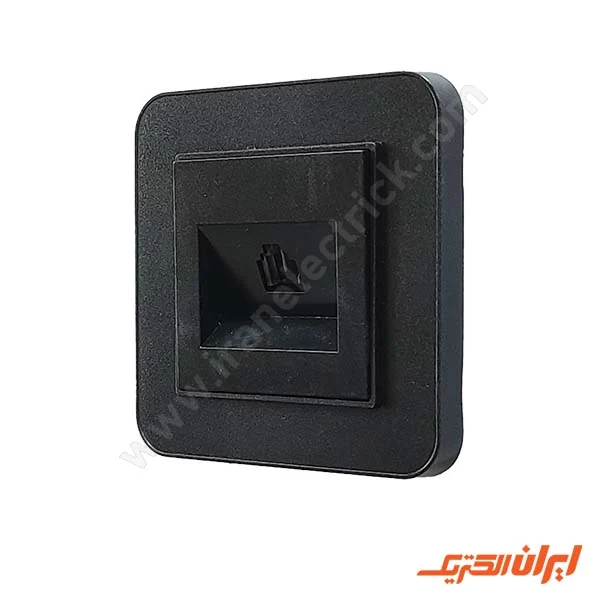 تلفن تک سوکت 2خط مدل ارس مشکی