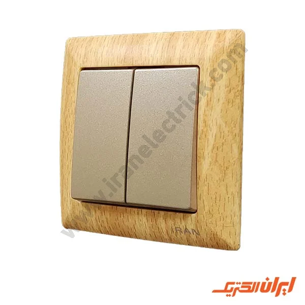 کلید دوپل مدل الیزه طرح چوب روشن
