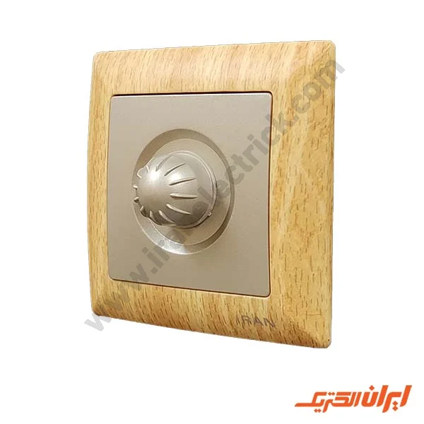 دیمر لامپ 500 وات مدل الیزه طرح چوب روشن