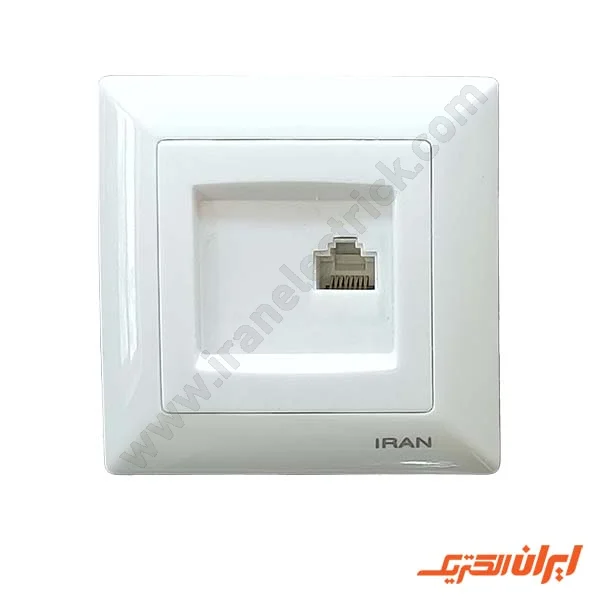 سوکت شبکه cat6 مدل الیزه سفید