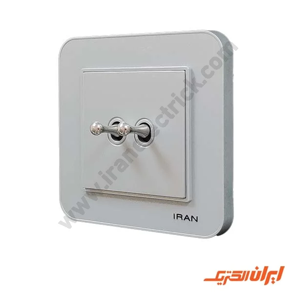 کلید دوپل اهرمی مدل ارس نقره ای