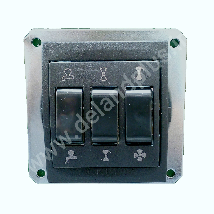 کلید کولر مدل مکانیزم سیلور مشکی