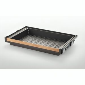 طبقه فلزی ریلی با فرانت طرح چوب سری Naka Wood موکا سایز 60