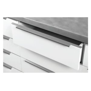 دستگیره ملونی تاپ ساید مدل پرشیانا  نیکل مات خشدار سایز 45