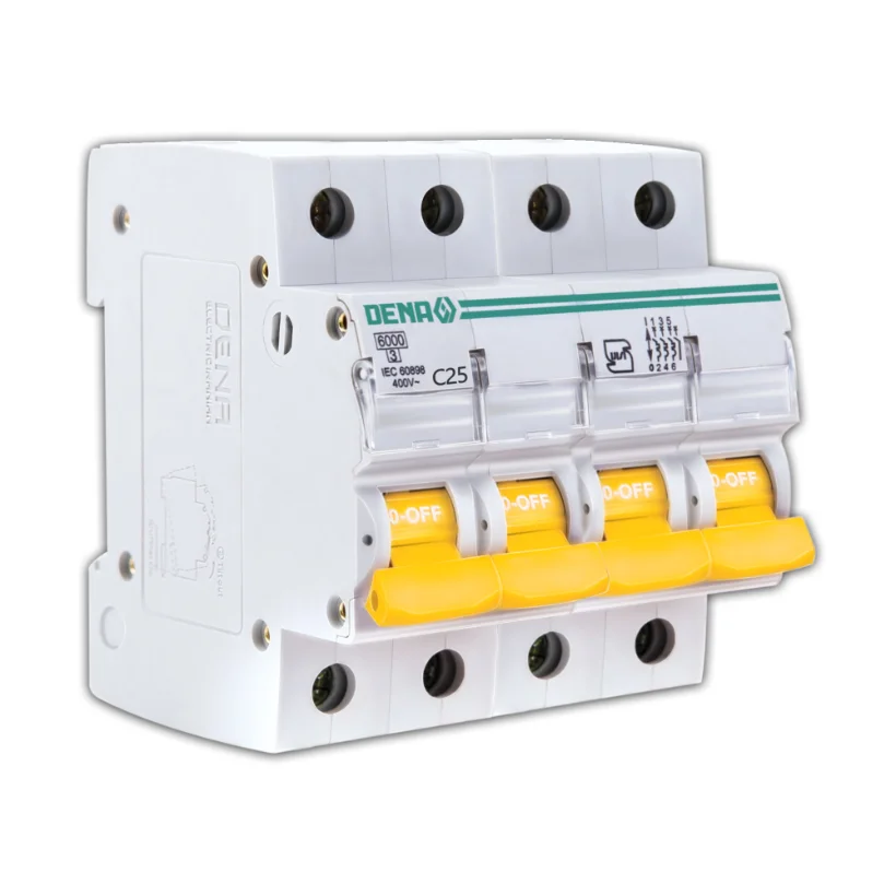 فیوز مینیاتوری چهار پل 25 آمپر دناالکتریک مدل C25-6KA
