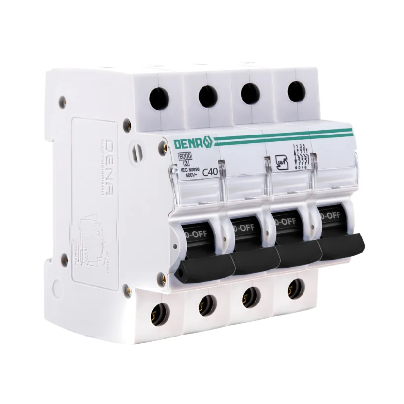 فیوز مینیاتوری چهار پل 40 آمپر دناالکتریک مدل C40-6KA
