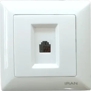 تلفن تک سوکت (2خط) مدل الیزه سفید