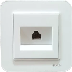 تلفن تک سوکت (2خط) مدل ارس سفید