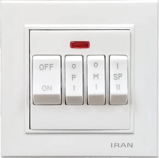 کلید کولر مدل برلیان سفید