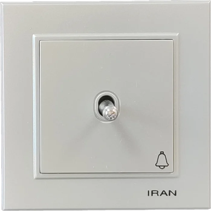 شاسی زنگ کلاسیک مدل برلیان رنگی نقره ای