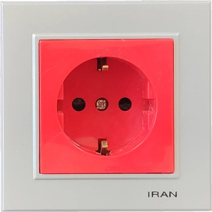 پریز ارت محافظ دار ups مدل برلیان رنگی نقره ای