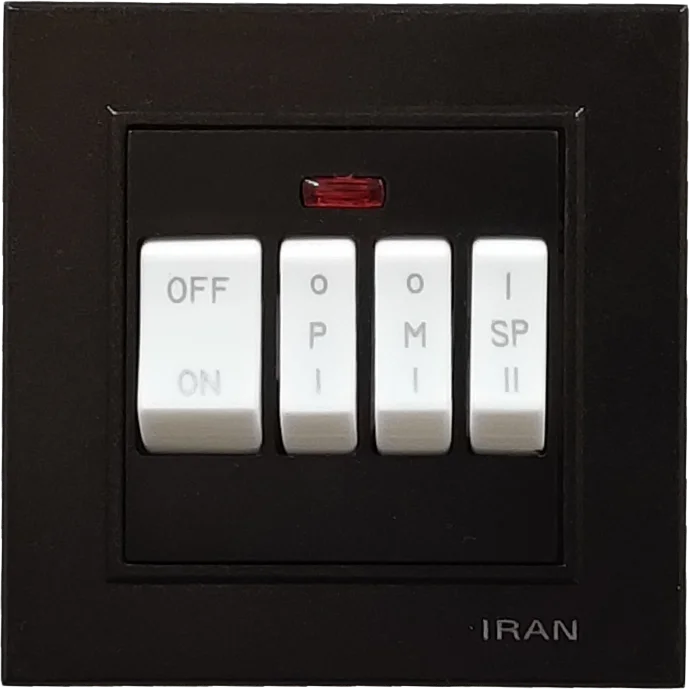 کلید کولر مدل برلیان رنگی مشکی