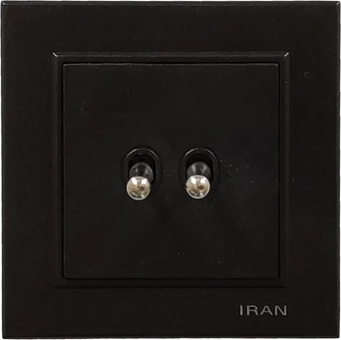کلید کلاسیک دو پل مدل برلیان رنگی مشکی
