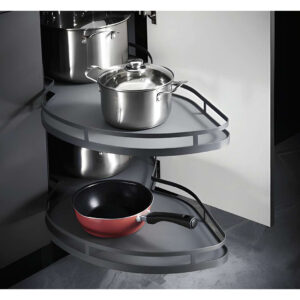 لمن کرنر دو طبقه دایمند زیر صفحه چپ بازشو عرض 450mm
