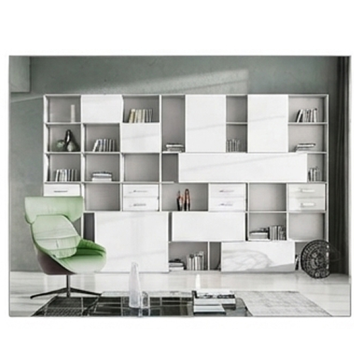 مکانیزم درب ریلی SL خطی 3600mm دکوری روکار دو درب با عرض هر درب حداکثر 1200mm